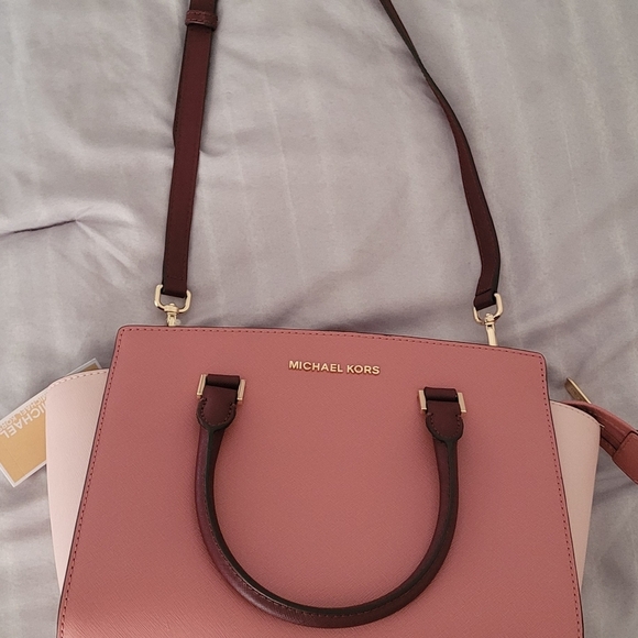 NEW Michael Kors, Selma, Rose Multi, Satchel, Leather, Size NS - Picture 4 of 16